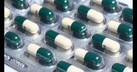 The Antibiotic capsule Stock Footage 295914543