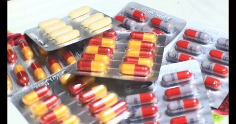 The Antibiotic capsule Stock Footage 295915018