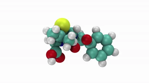Antibiotic (penicillin) molecule 库存影片 62464507