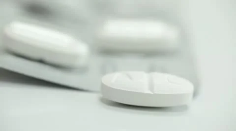 Antibiotic pills close up 库存影片 22225256