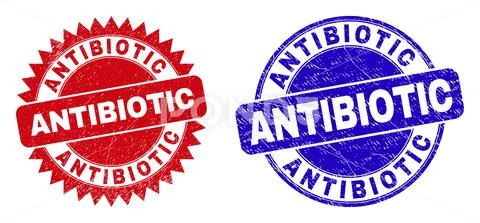 ANTIBIOTIC Round and Rosette Watermarks with Corroded Surface: Graphic ...