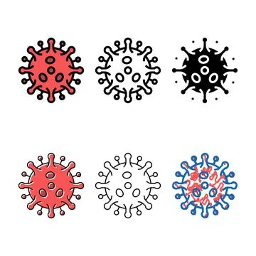 Antibodies attacking virus color icon looks vector Stock Illustration