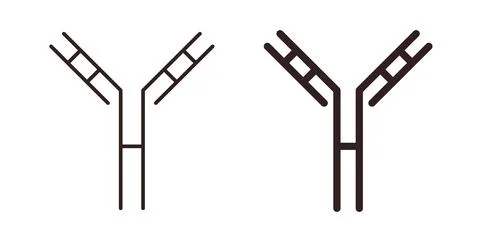 Antibody icon vector art Illustrations Illustrazione stock