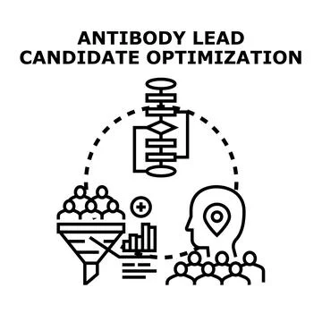 Antibody lead candidate optimizing selecting scientific program イラスト素材