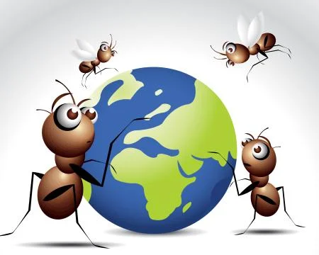 Antic Ant Character Stock Illustration
