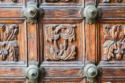 Antic Door background Stock Photos