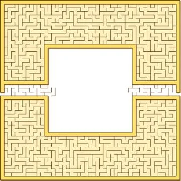 Antic maze frame イラスト素材