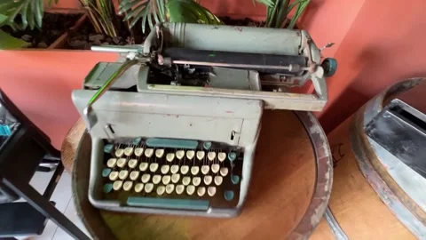 ANTIC OLD STYLE TYPEWRITER (2024 UPDATED!) Stock Footage 233799440