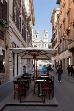 Antico Caffe Greco in Rome Stock Photos