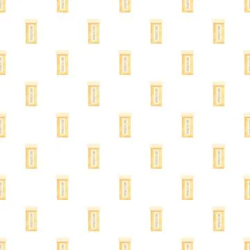Antidepressant medication bottles seamless pattern repeating background Illustrazione stock