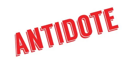 Antidote rubber stamp Stock Illustration