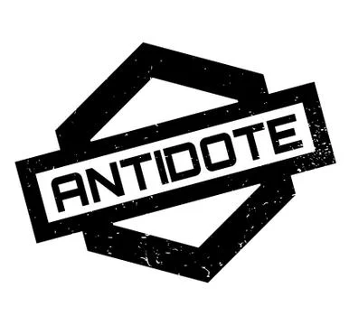 Antidote rubber stamp Stock Illustration