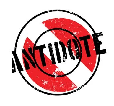 Antidote rubber stamp Stock Illustration