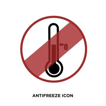 Antifreeze icon,flat vector sign isolated on white background. Simple vector  Stock Illustration