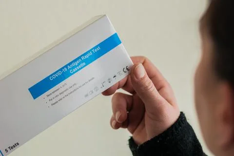 Antigen Rapid Test Covid-19 Stock Photos