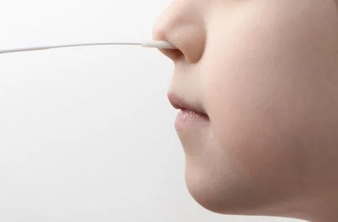 Antigen test procedure Foto stock