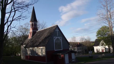 ANTIGONISH, CANADA - JUNE 11, 2016- St. Paul the Apostle Church Stock Footage 74472812