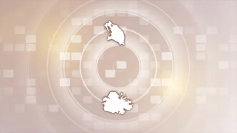 Antigua and Barbuda Animated Map Stock Footage 275595451