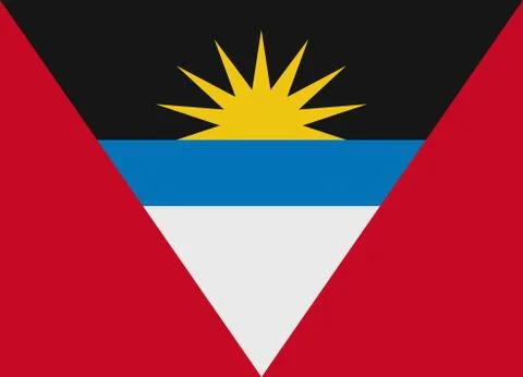 Antigua and barbuda flag vector イラスト素材