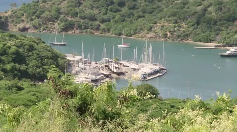 Antigua Bay Stock Footage 22341346