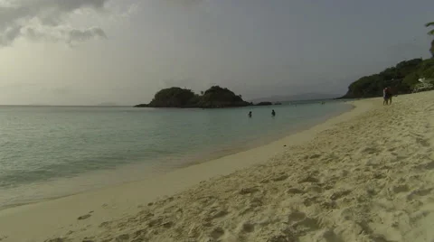 Antigua Beach During the Day Timelapse Video stock 49643111