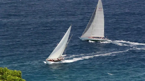 Antigua Classic Sailing Week 2013 9 Stock Footage 24496642