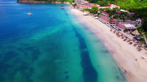 Antigua Dickensons Bay Stock Footage 255506975