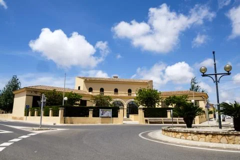 Antigua escola Graduada, Ses Salines, Mallorca, balearic islands, Spain Stock Photos