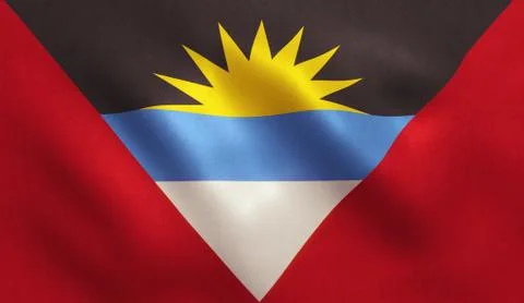 Antigua Flag Stock Illustration