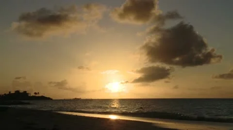 Antigua Sunset Time Lapse 스톡 동영상 22343314