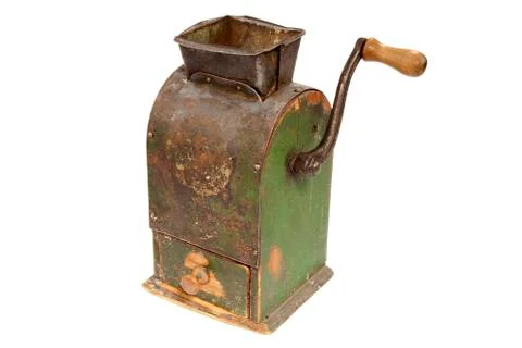 Antigue coffee mill Stock Photos