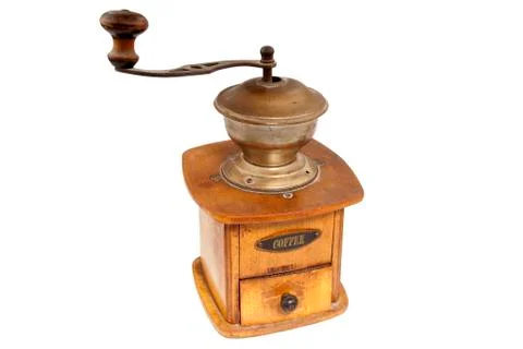 Antigue coffee mill Stockfoto's