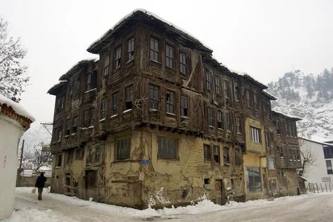 Antiguo edificio otomano de madera. Mudurnu.Anatolia occidental.Turquia. Asia Stock Photos