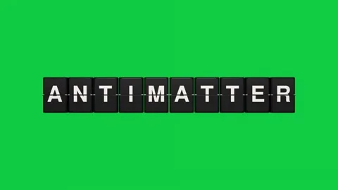 Antimatter split flap display board 3D animation seamless loop Stock-Footage 347366127