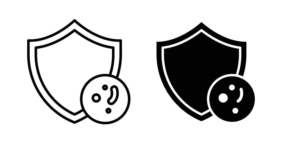 Antimicrobial icon design. Simple Vector illustrations.. Stock Illustration