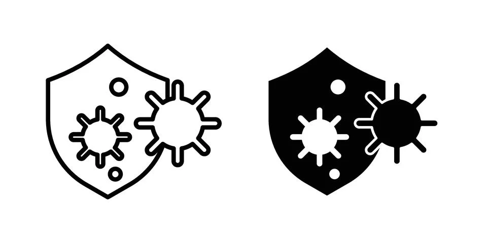 Antimicrobial icon set. Vector EPS 10 Stock Illustration