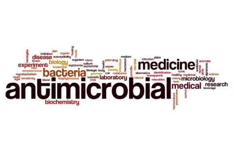 Antimicrobial word cloud Stock Illustration