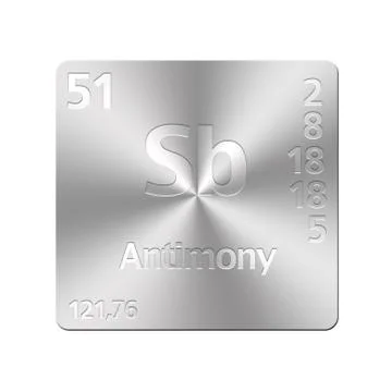 Antimony. Stock Illustration