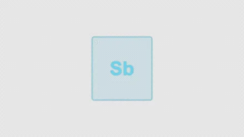 Antimony Sb Periodic Table Element Tile Clean No Text Animation Video Overlay Al Stock-Footage 339369186
