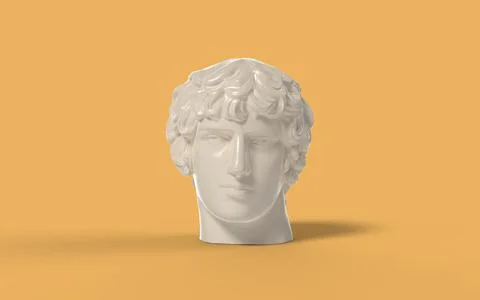 Antinous 3d head Stock Illustration