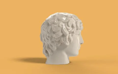 Antinous 3d head Stock Illustration