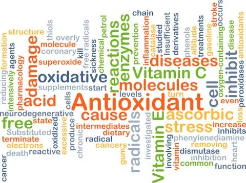 Antioxidant background concept Stock Illustration