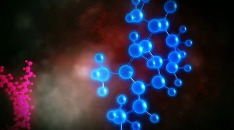Antioxidant molecule Stock Footage 20452890