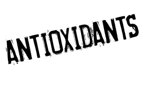 Antioxidants stamp 스톡 일러스트