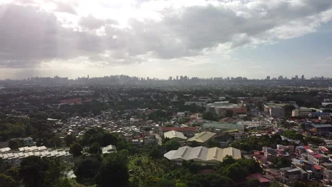 Antipolo Overlooking Drone B 動画素材 144124564