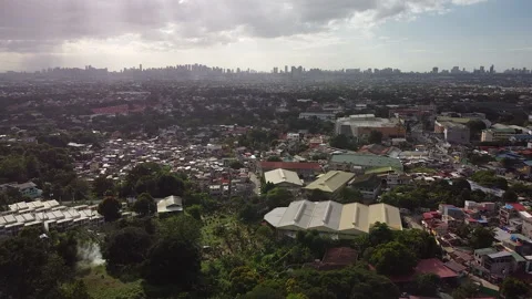 Antipolo Overlooking Drone C 動画素材 144124541