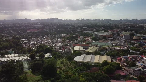Antipolo Overlooking Drone D 動画素材 144124717