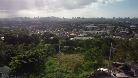 Antipolo Overlooking Drone E 動画素材 144124591