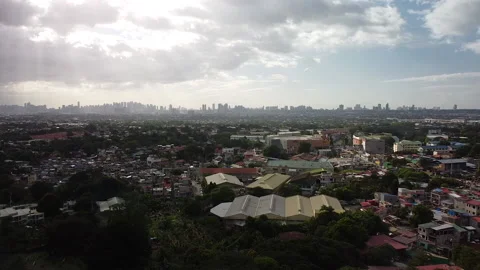 Antipolo Overlooking Drone H 動画素材 144124698