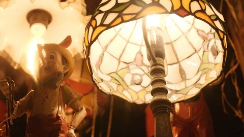 Antiquarian showcase Stock-Footage 123685725
